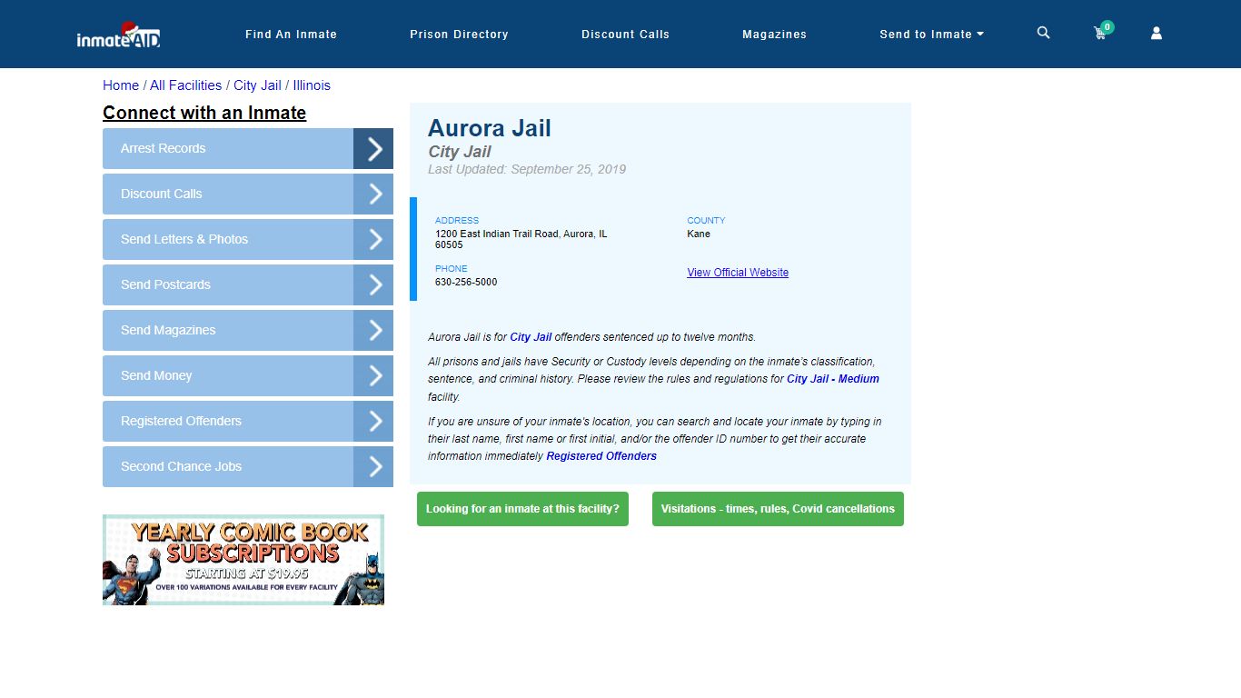 Aurora Jail | Inmate Locator